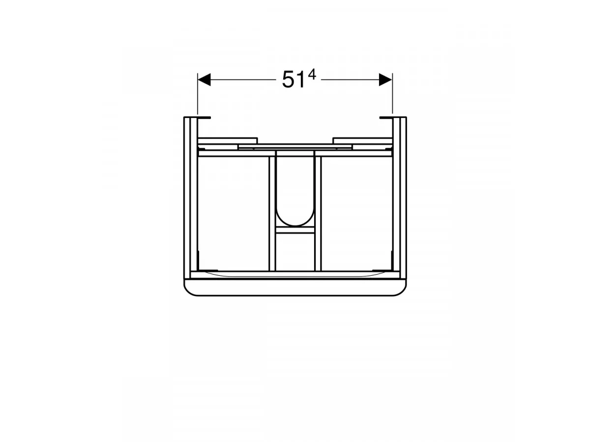 Geberit Smyle Square ormarić beli, sjaj, 58,4x61,7x47 cm 500.352.00.1 