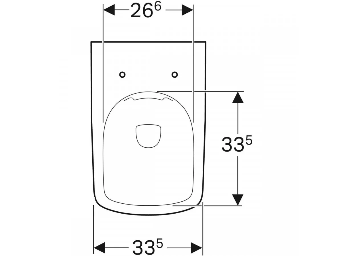 Geberit Selnova Square wc šolja, back to wall, rimfree 500.153.01.1 