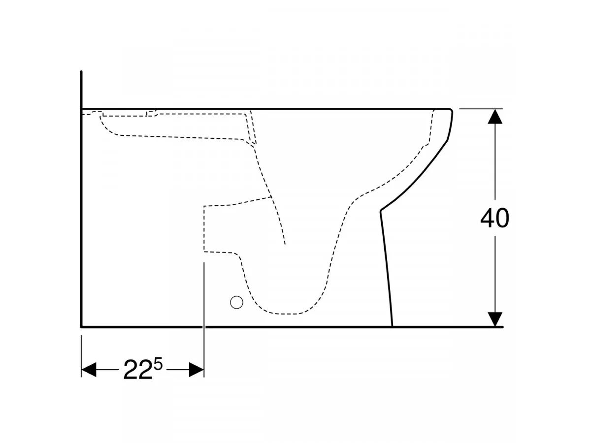 Geberit Selnova Square šolja za monoblok, back to wall, rimfree 500.489.01.1 