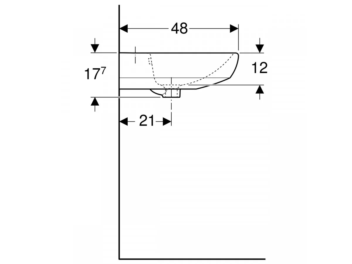 Geberit Selnova umivaonik, 60x48 cm 500.305.01.1 