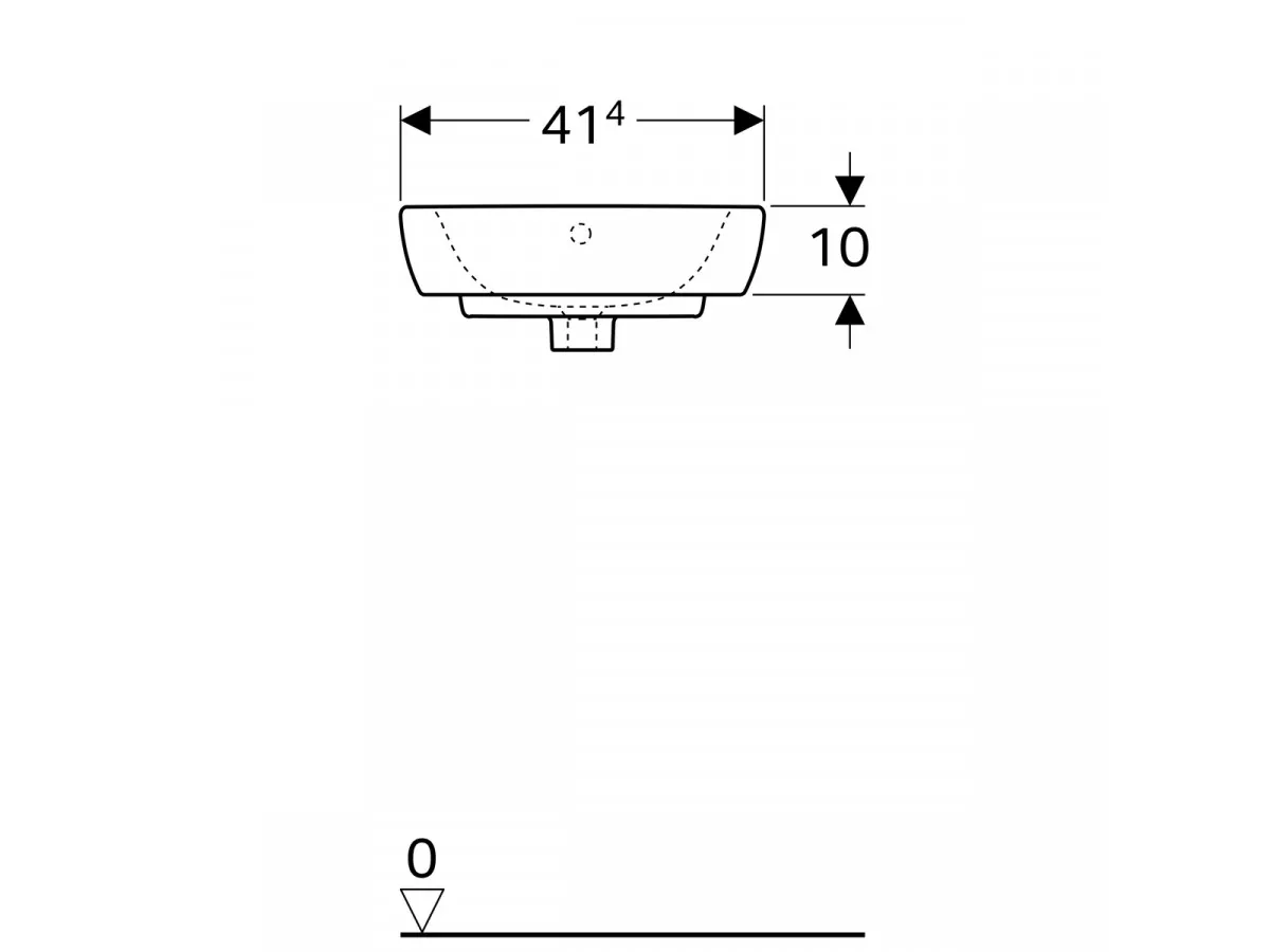 Geberit Selnova ugaoni umivaonik, 41,4 cm 500.326.01.1 