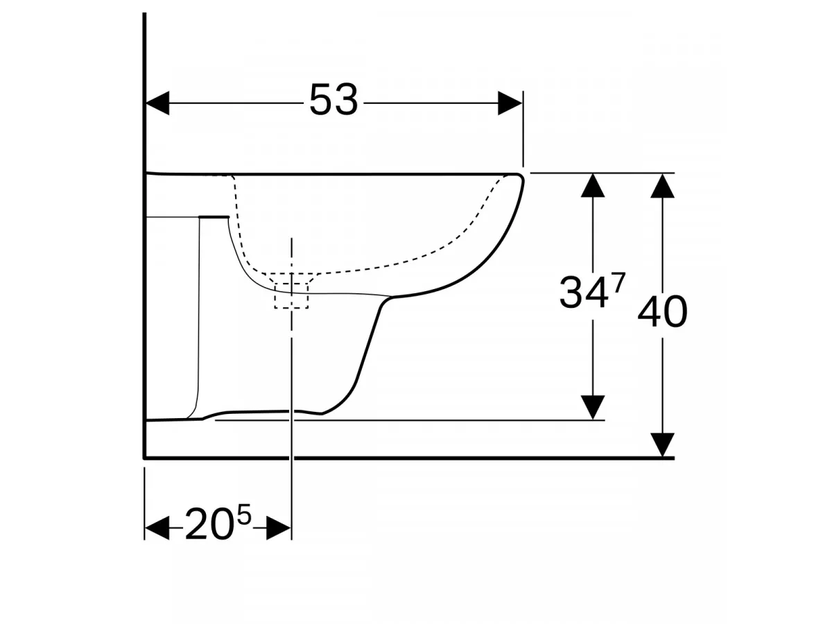 Geberit Selnova konzolni bide 500.264.01.1 