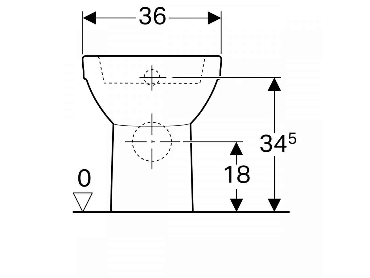 Geberit Selnova wc šolja,back to wall, horizontalni odvod 500.286.01.1 