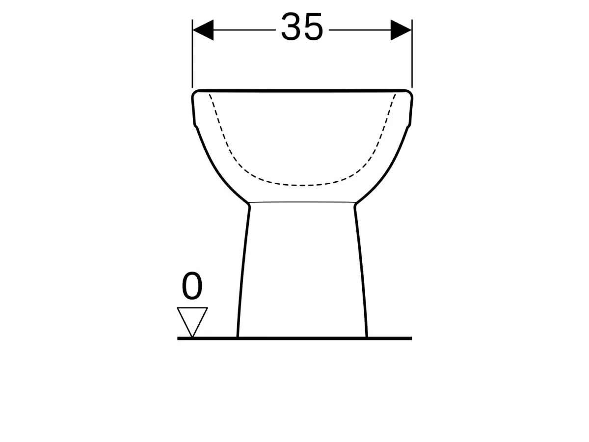 Geberit Selnova bide, back to wall 500.289.01.1 