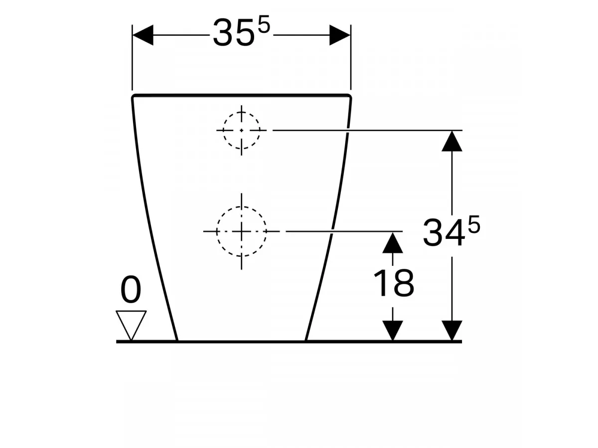 Geberit  iCon podna wc šolja, back to wall, rimfree 214020000 