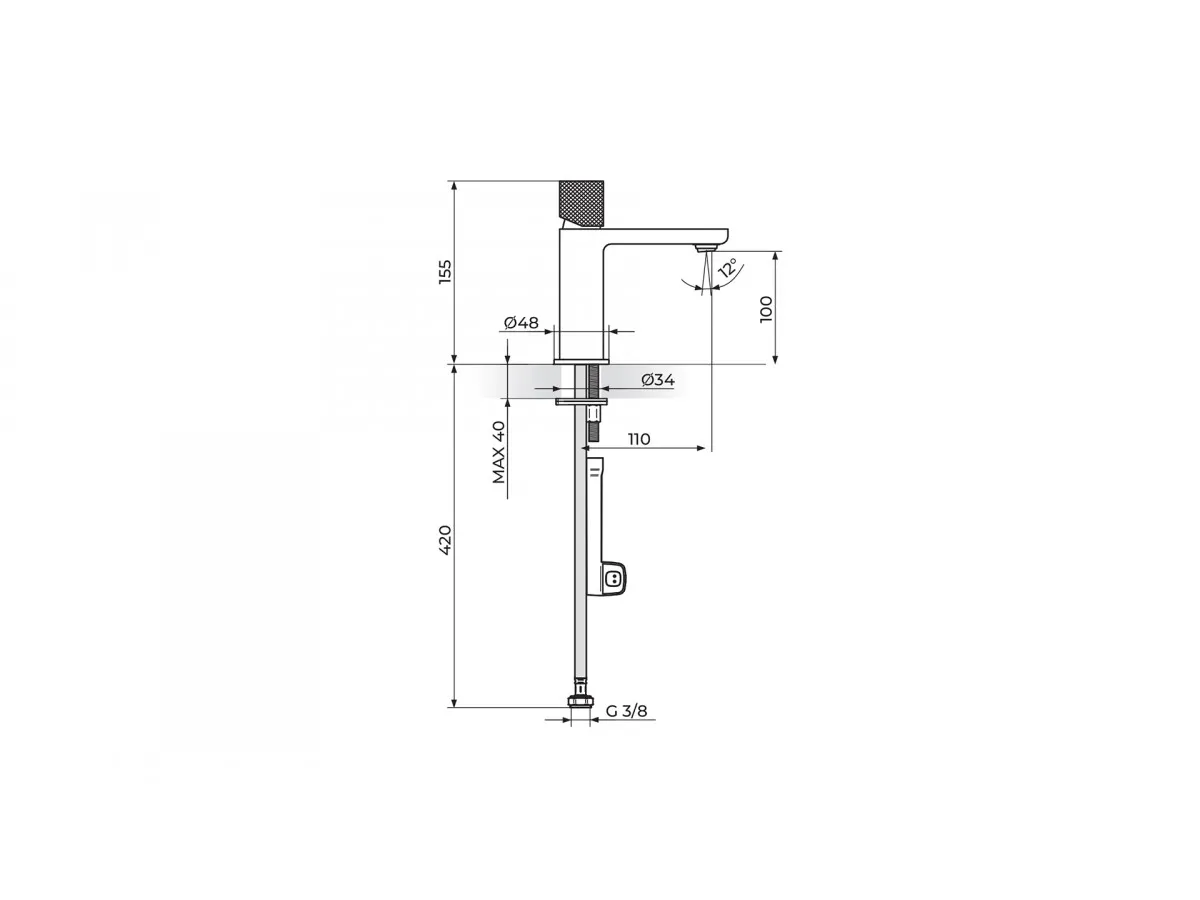 Rosan Baterija Za Lavabo Hladna Voda 254101Bg 