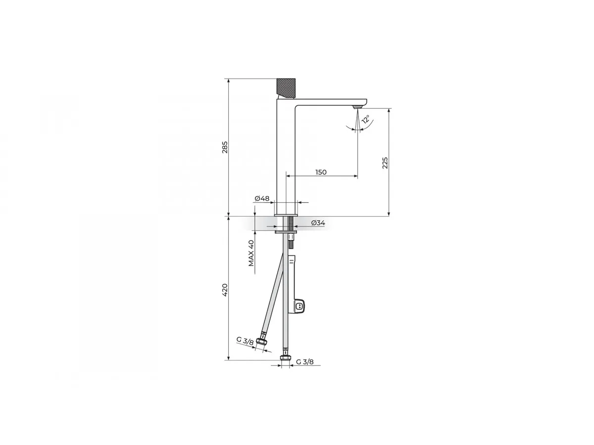 Stolz Baterija za lavabo  L     230109BG 