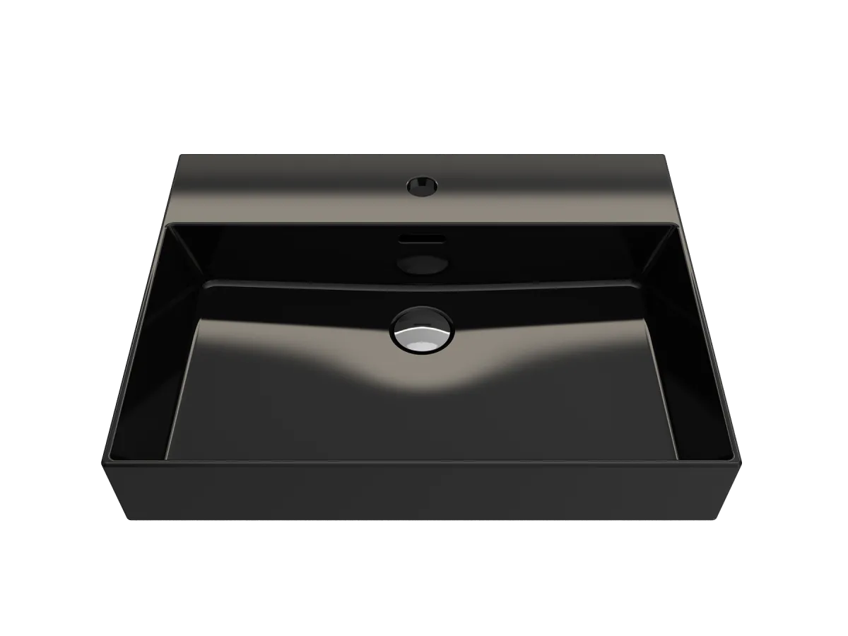 BOCCHI MILANO 60 CM SA RUPOM LAVABO SJAJNA CRNA 1376-005-0126 