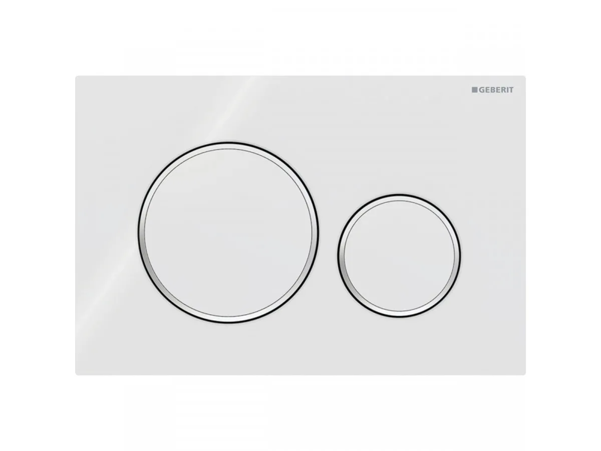 Geberit Tipka Sigma20 115.882.01.1 Beli/ Mat/ Lakirani 