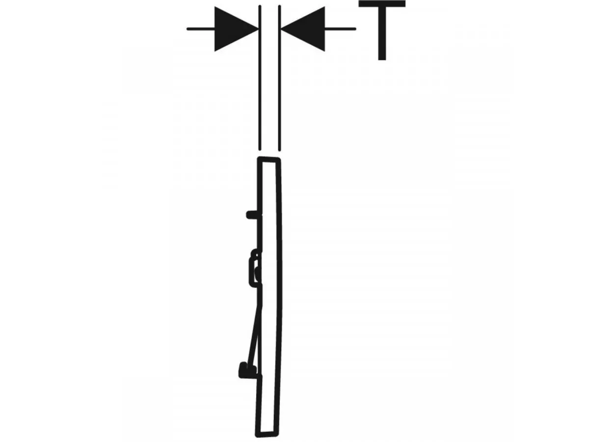 Geberit Tipka Sigma30 115.883.11.1 Bela/Mat/ 