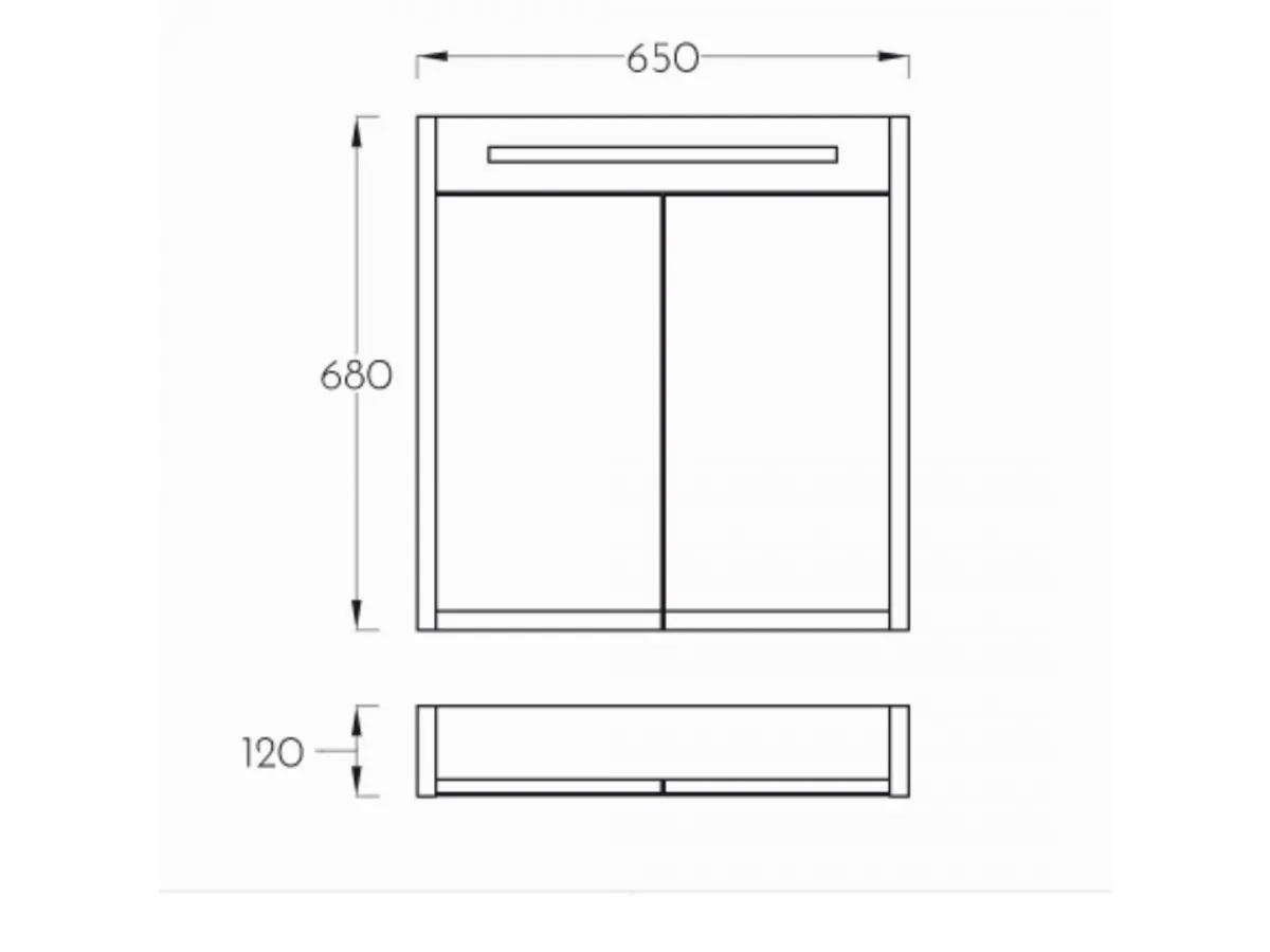 PINO ART PLAZMA 65 WHITE ORMARIC SA UMIVAONIKOM 265 