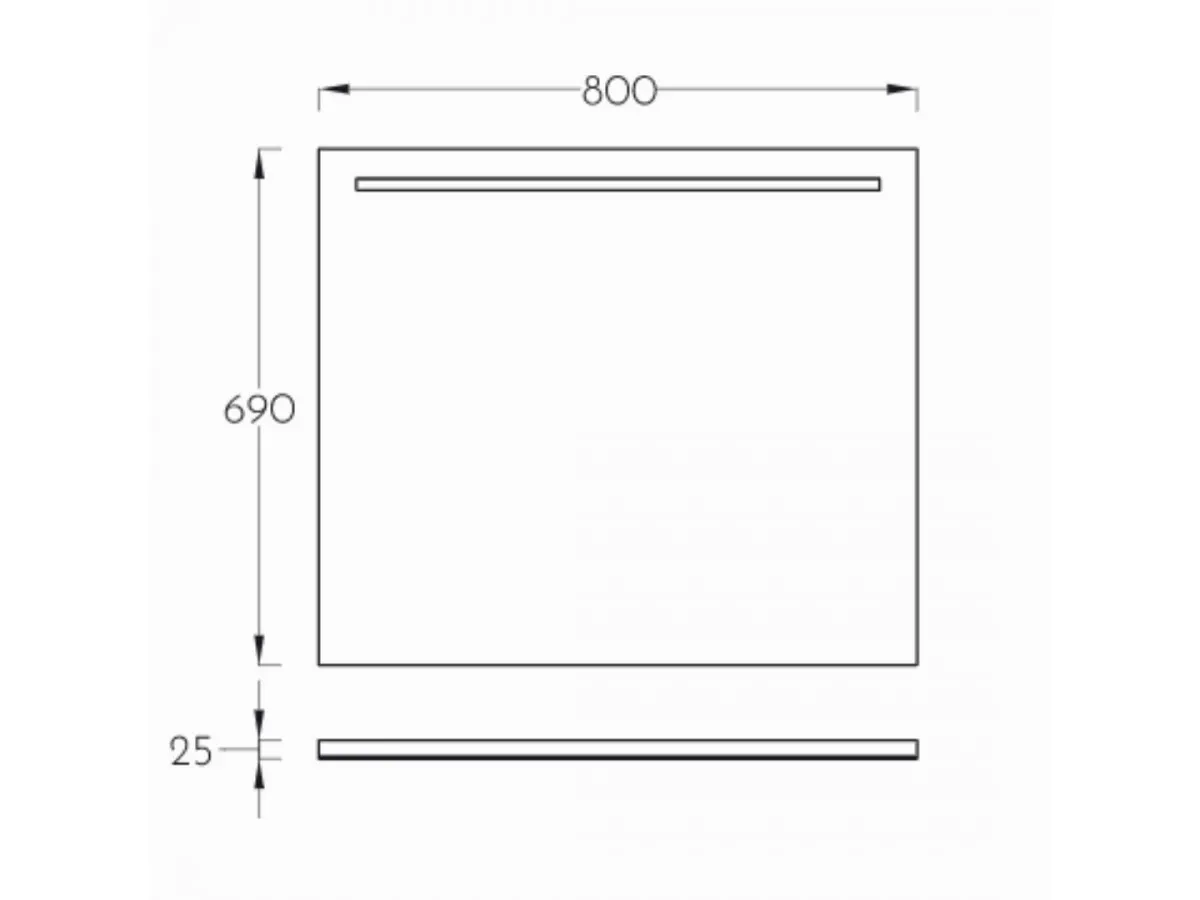 PINO ART SIGMA ART OGLEDALO 80 LED 0456 