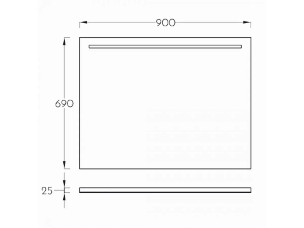 PINO ART SIGMA ART OGLEDALO 90 LED 0457 