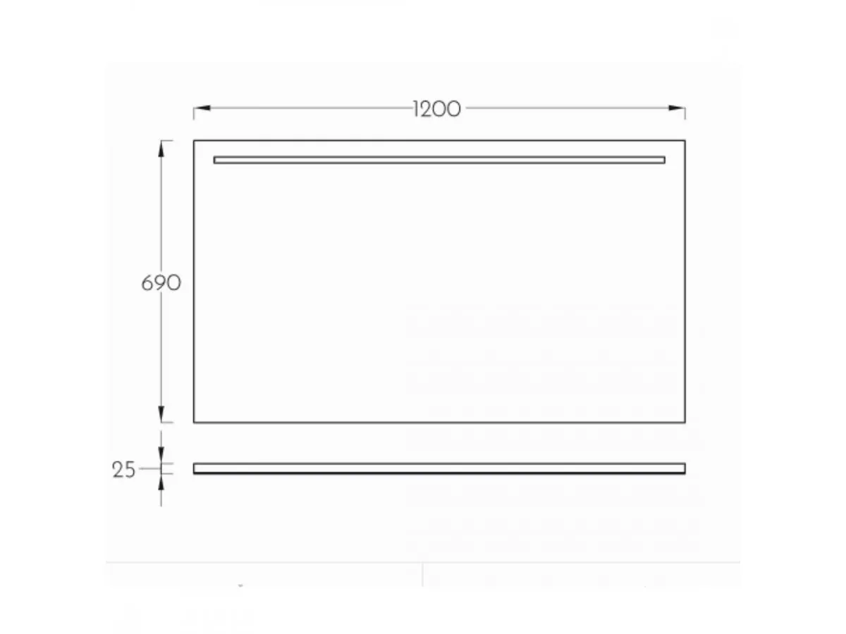 PINO ART SIGMA ART OGLEDALO 120 LED 0480 