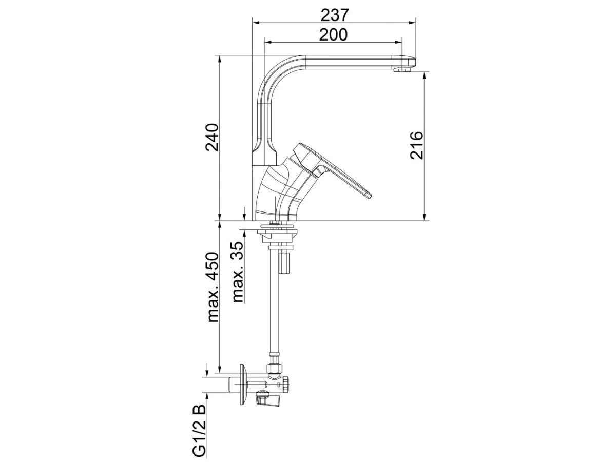 Herz Infinity Baterija Za Sudoperu I21 Sa Ugaonim Ventilima 00171 