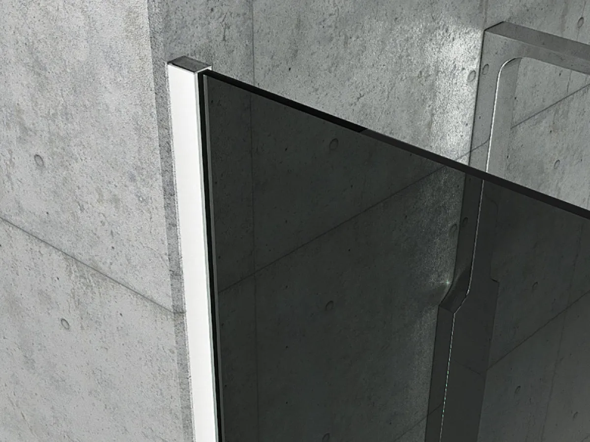 NKS Tus paravan Walk in 80x200cm 8mm Fume KBVG80110 