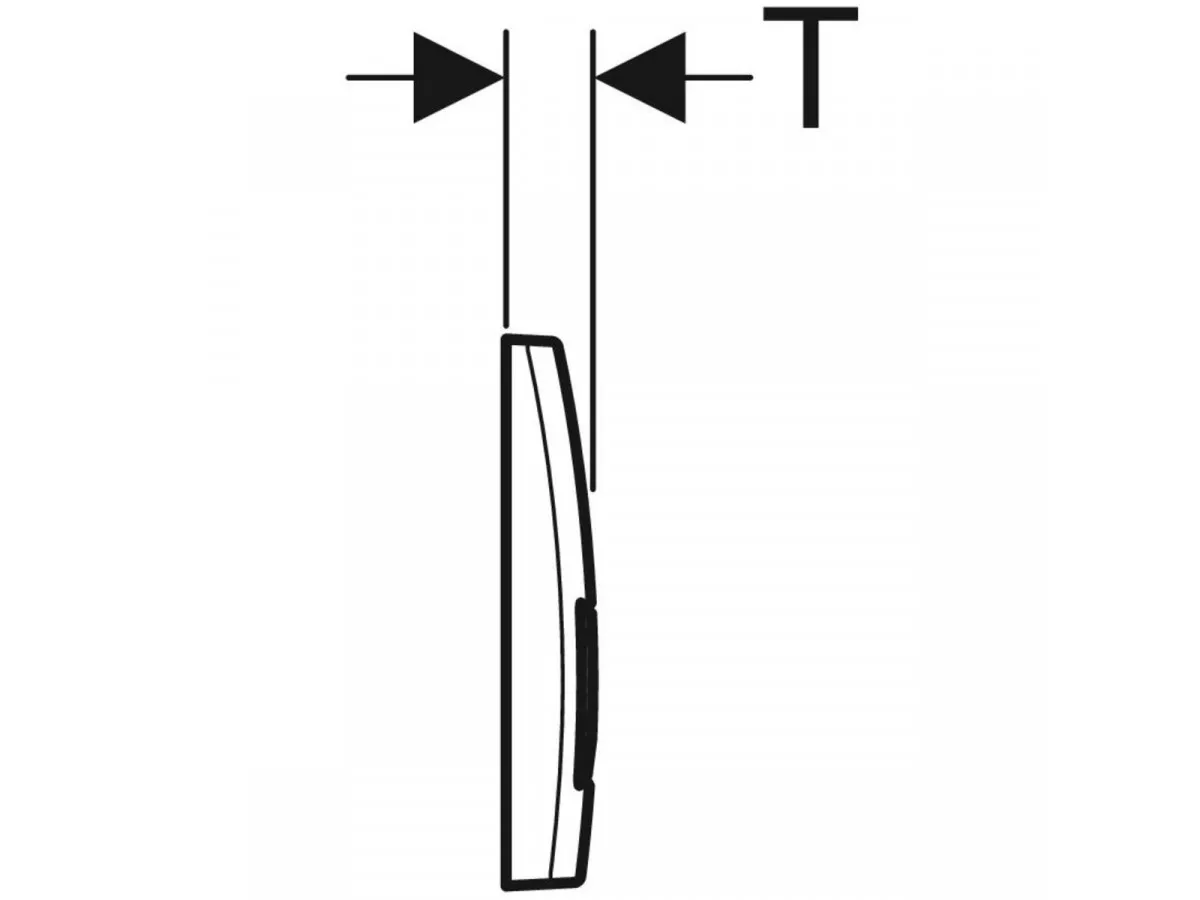 Geberit Tipka Delta 50 115.119.46.1 Hrom Mat 