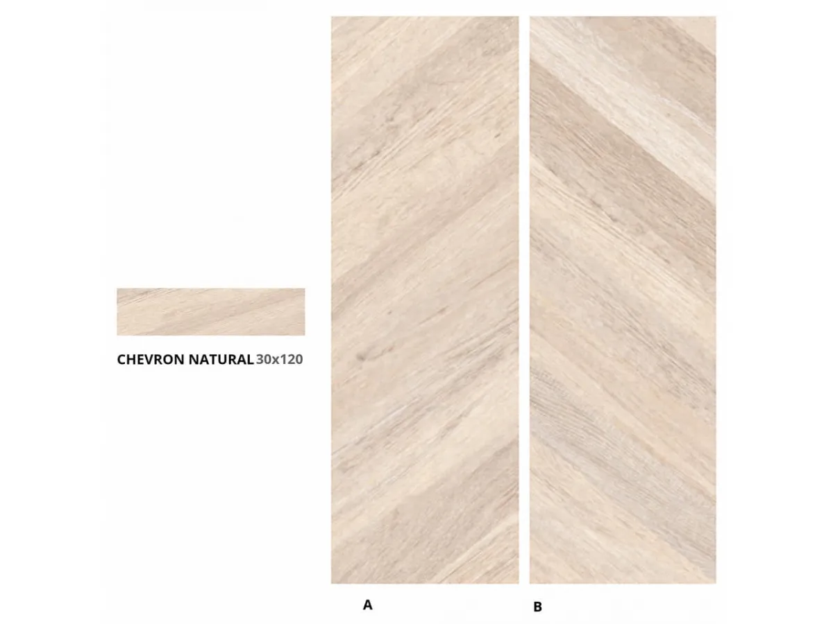 SA HERITAGE CHEVRON NATURAL A 30X120 1.07m2 