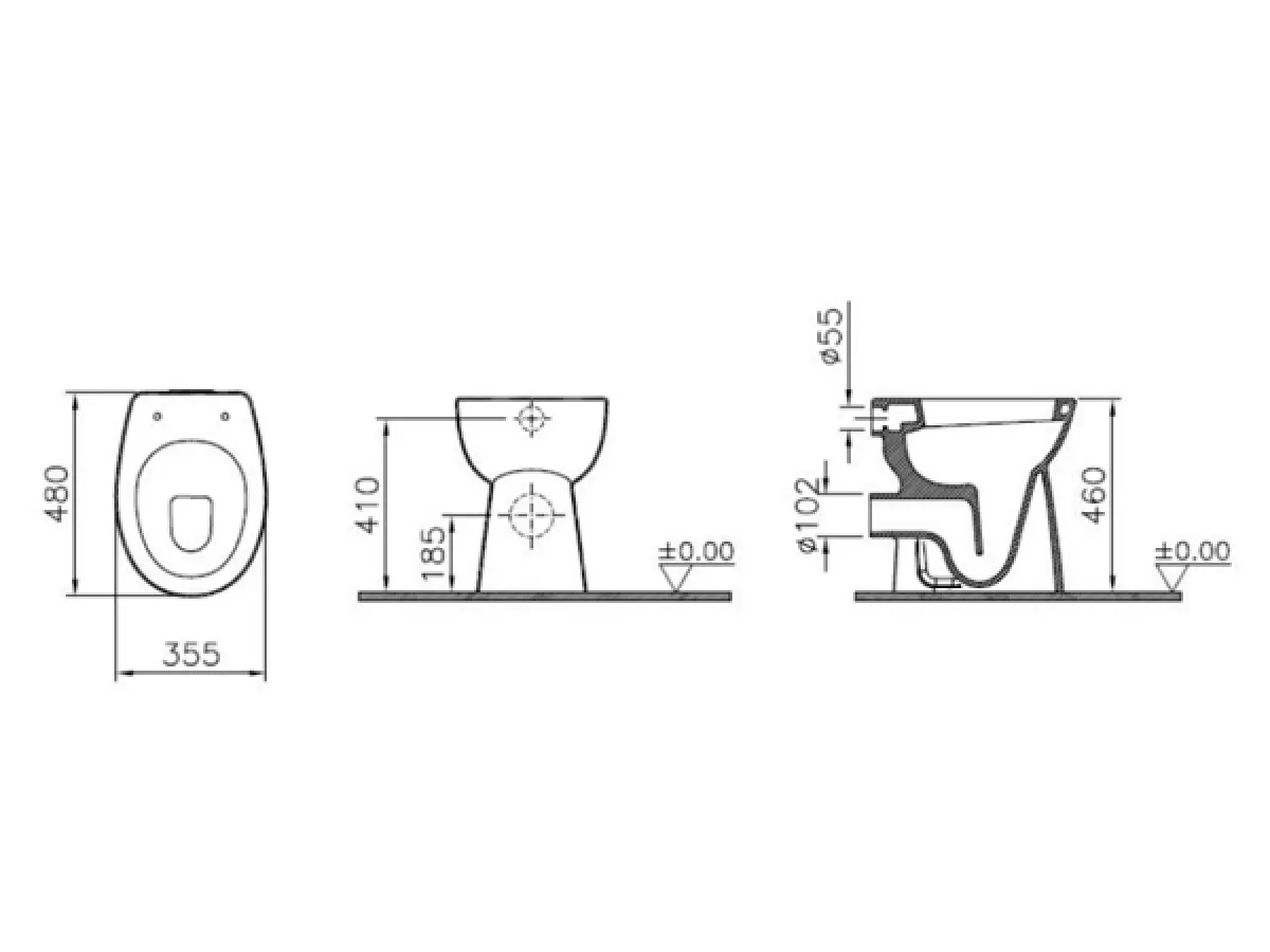 VITRA WC SOLJA ZA POSEBNE POTREBE 5815B003-0087 