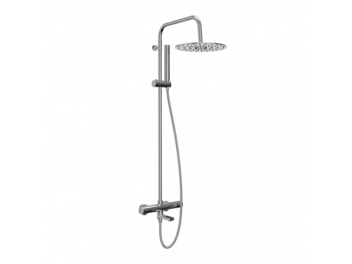 Cop Baterija i usponski tus sa izlivom COPEN NOOK hrom okrugli set C-01-110CR 