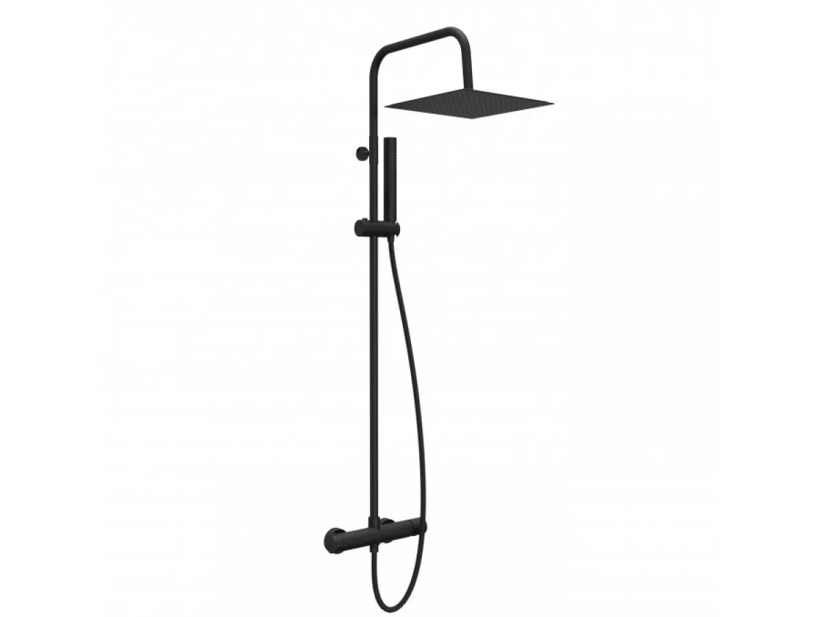 Cop Baterija i usponski tus COPEN NOOK mat crna cetvrtasti set C-01-113MB 