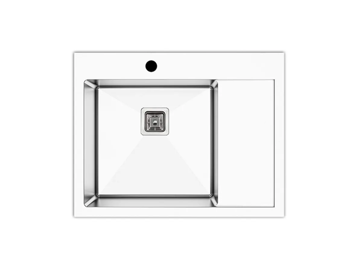 Lav sudopera AS 3327 -  HAND MADE 680x510x230 mm Debljina lima: 1.2 mm Korito može biti levo ili desno sa sifonom 