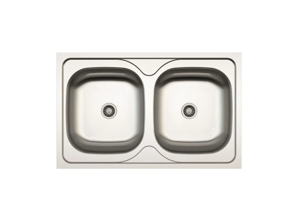 Lav sudopera BL AS 114 790x500x180 mm Debljina lima: 0.8mm bez sifona 