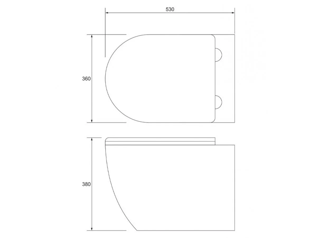 COPEN Konzolna solja TORNADO sa duroplast soft close wc daskom C-15-300 