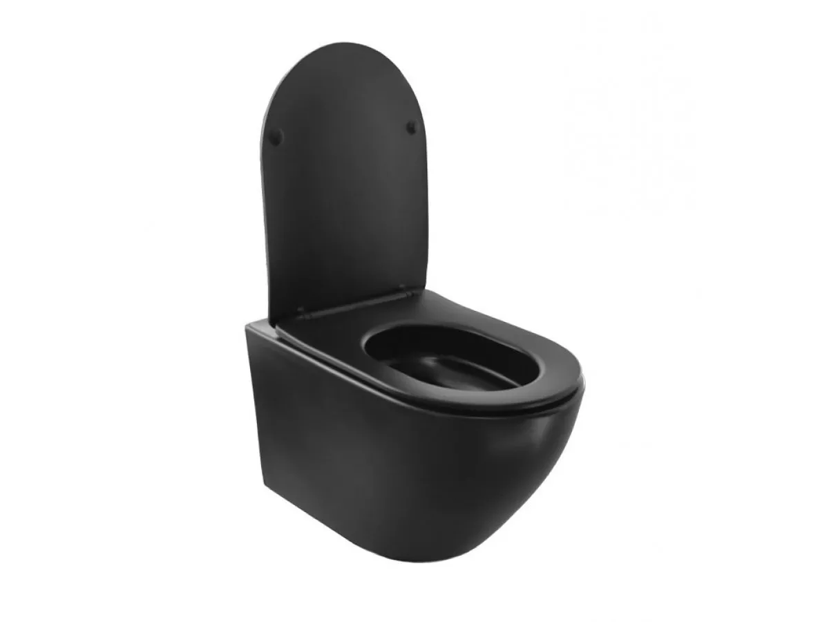 COPEN Konzolna solja TORNADO sa duroplast soft close wc daskom matt black C-15-300MB 