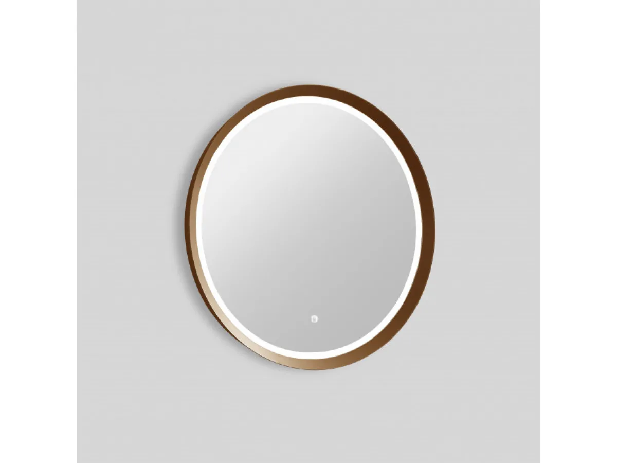 COPEN Ogledalo fi600 sa alu ramom 56,5mm LED zlatno C-06-100G 
