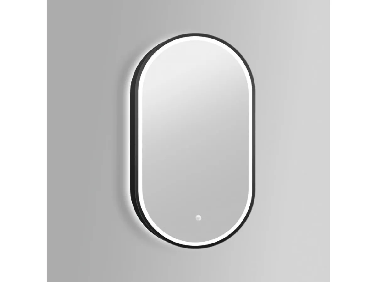 COPEN Ogledalo 500x900 sa alu ramom 40,6mm LED mat crno C-06-105MB 
