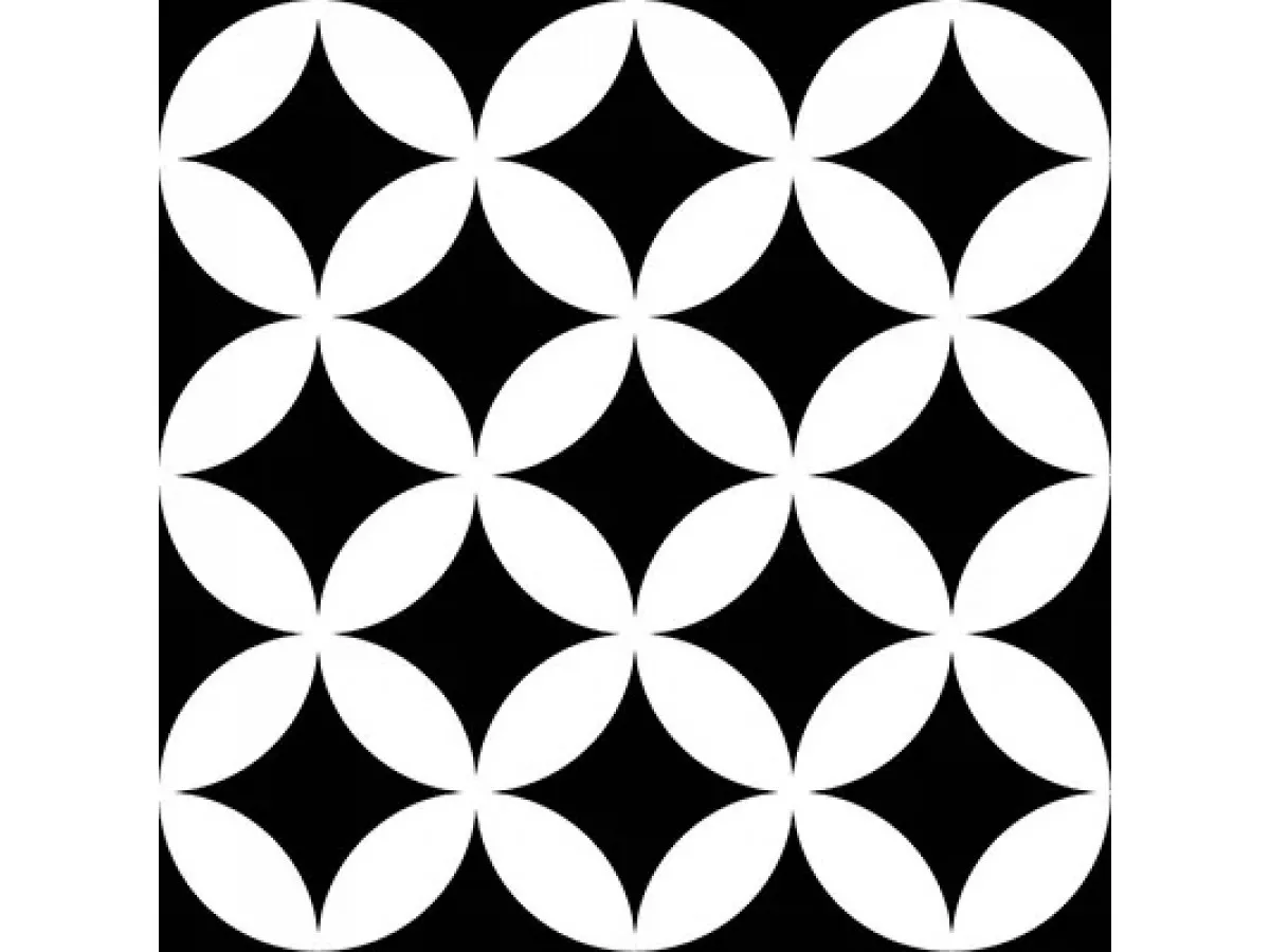 Bal DISTRICT CIRCLES BLACK 20x20 1m2 