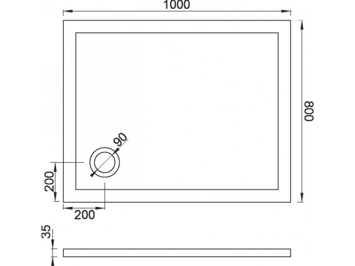 Copen tus kada 1000x800 sa oplatom I nogicama solilux 