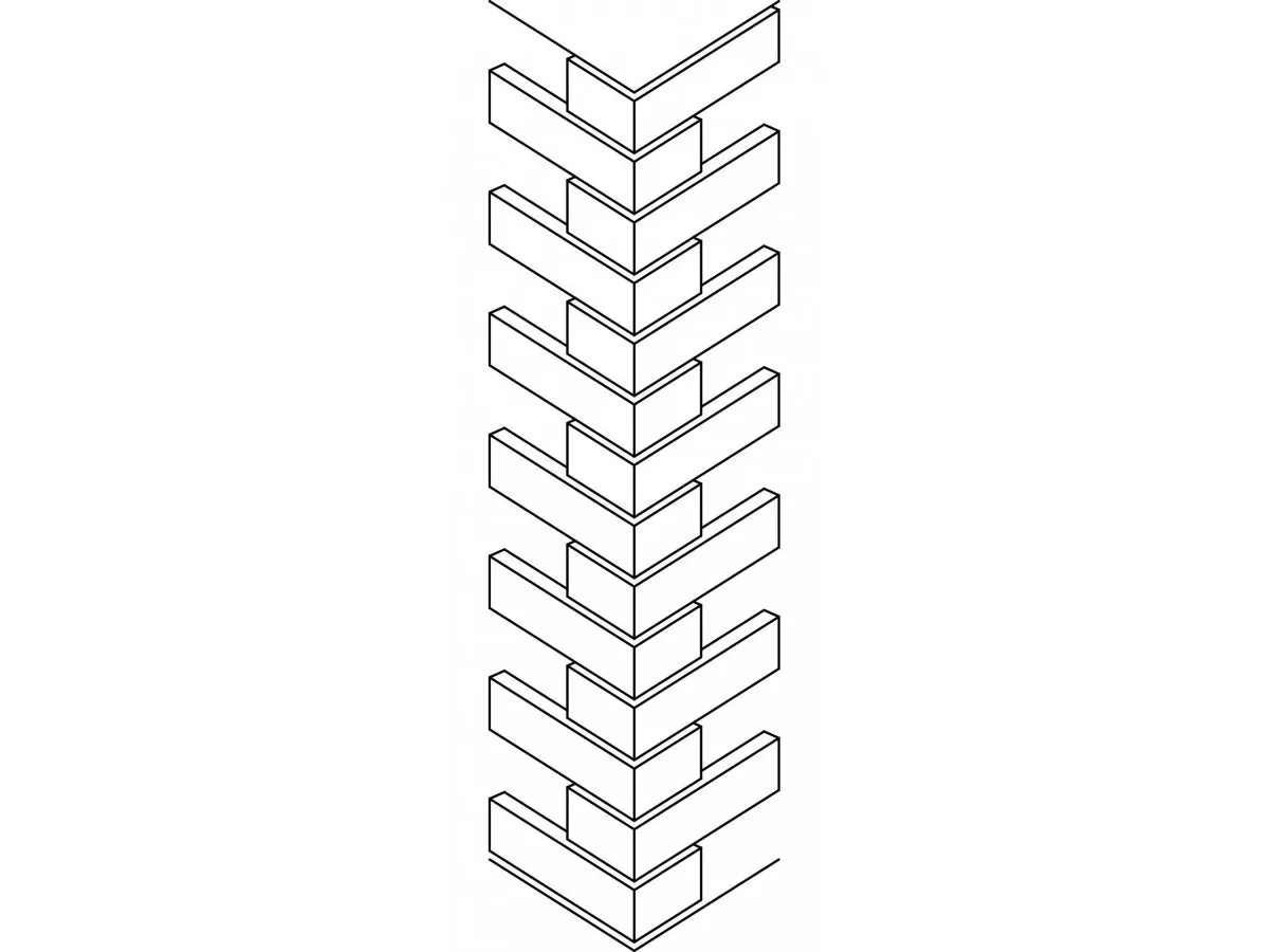 Dekorativna cigla Ugao 20×10×6×1.9cm 14kom