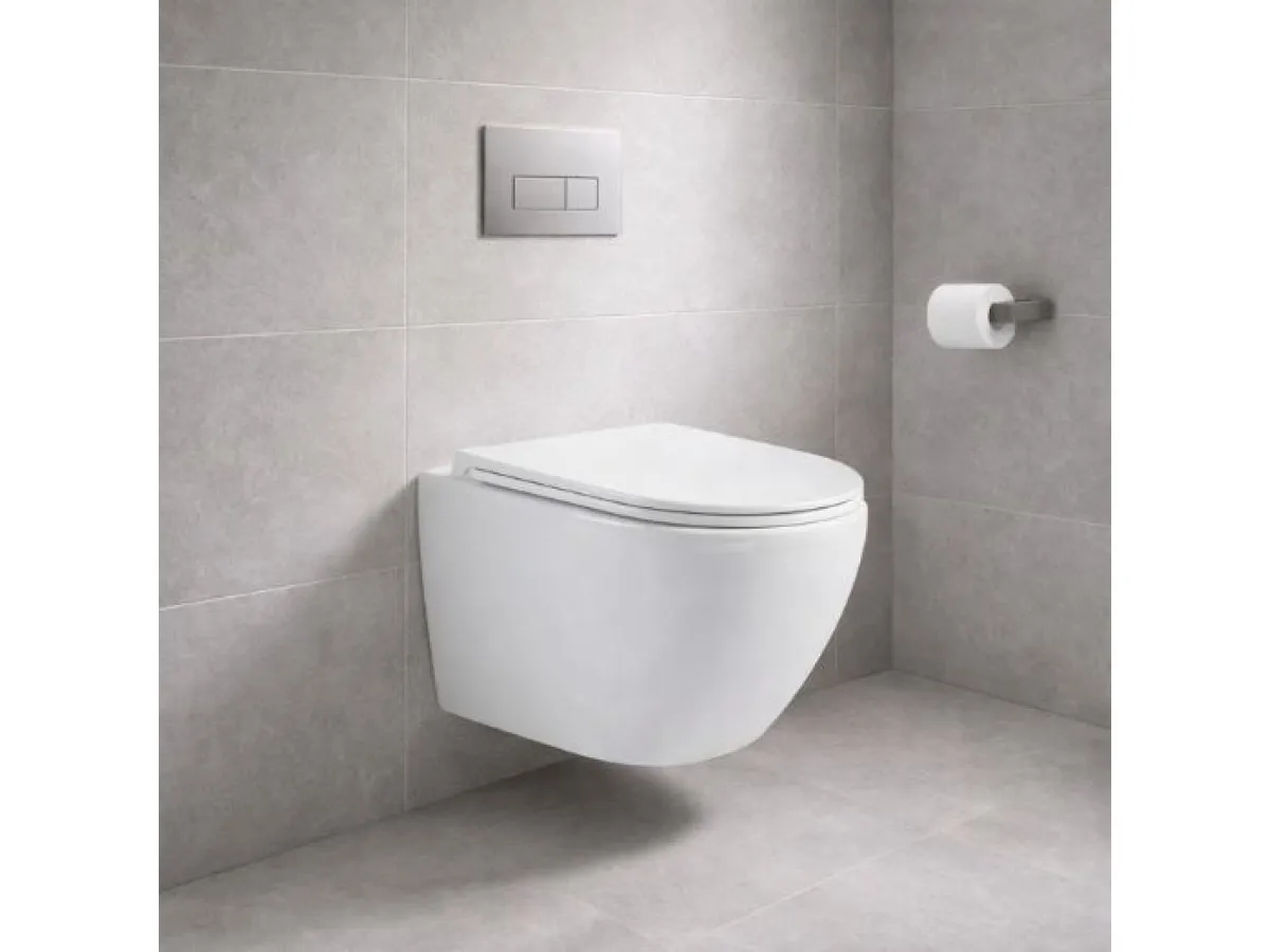 Wc solja MILE TORNADO konzolna bela sa slim wc daskom 