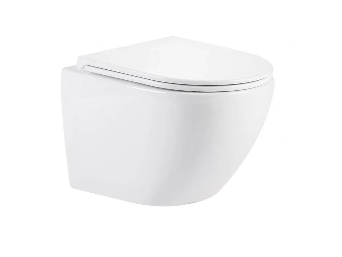 Wc solja MILE TORNADO konzolna bela sa slim wc daskom 