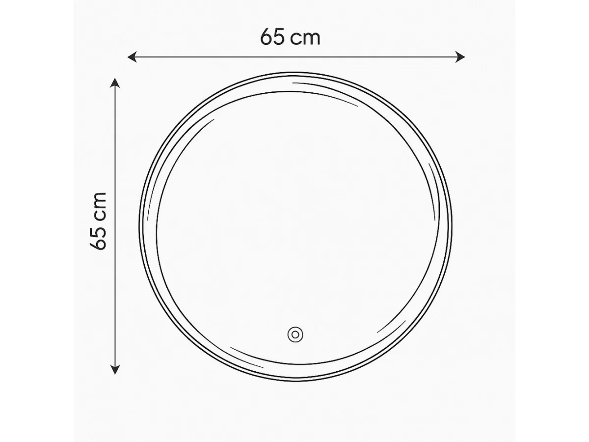 Vu LED Ogledalo AURA  65cm 