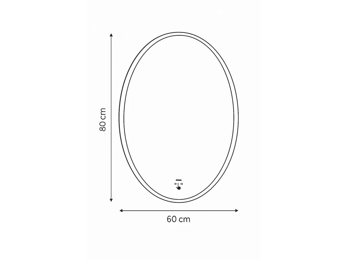 Vu LED Ogledalo AURA  60cm 