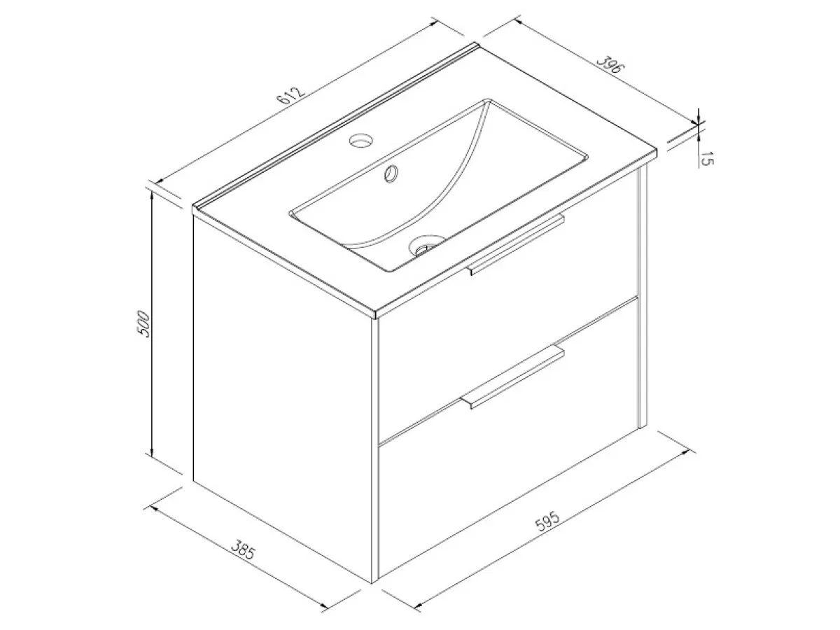 ORMARIC SA LAVABOOM LARA 60CM 
