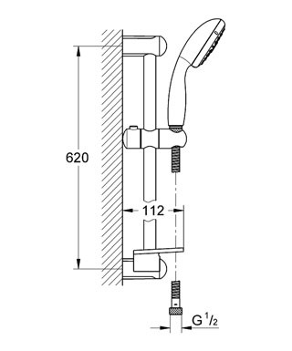 GROHE KLIZNA SIPKA 27927000 