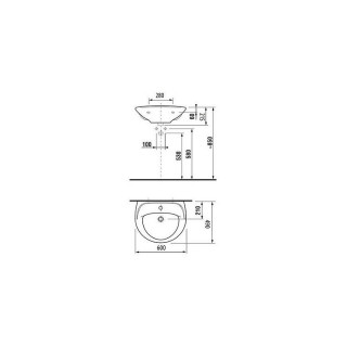 JIKA PRO LAVABO 60CM 07910 