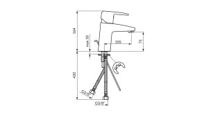 Rosan Cubo Baterija Za Lavabo Jc30101 