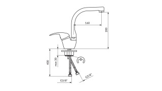 Rosan King Baterija Za Sudoperu Sa 2 Cevi J382001 