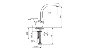 Rosan King Baterija Za Sudoperu Sa 3 Cevi J382003 