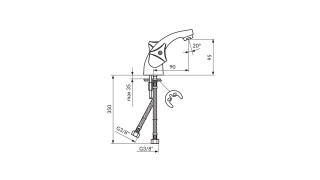 Rosan Klasik Baterija Za Lavabo K21101 