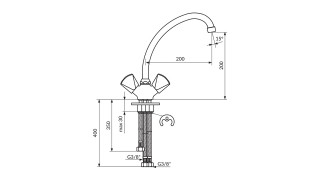 Rosan Klasik Baterija Za Sudoperu Sa 3Cv K26101 