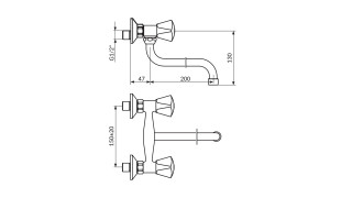 Rosan Klasik Zidna Baterija D Izl K01101 