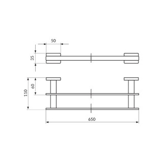 Rosan Quadro Drzac Peskira 60Cm Dupli 60 - Jq902 