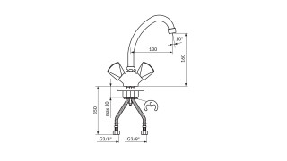 Rosan Klasik Lavabo Izliv 130 K23013 