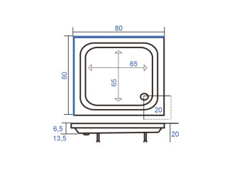 LINNI TUS KADA 80X80 KASHMIR skidajuca obloga 